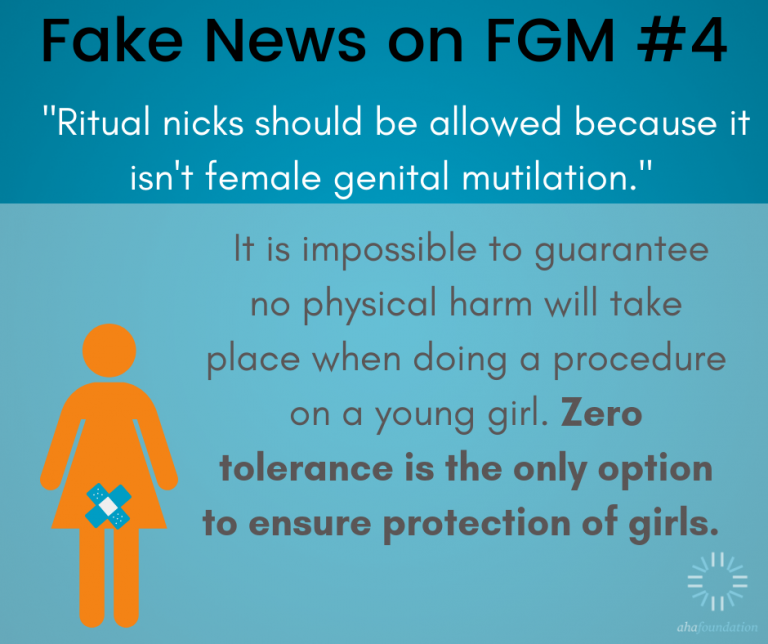 Fake News on Female Genital Mutilation - AHA Foundation